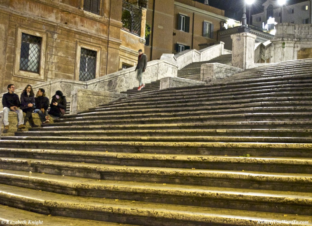 The Spanish Steps at Night