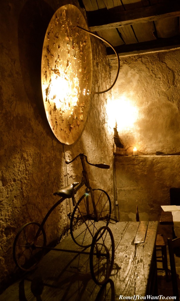 A detail in the Albergo Diffuso's restaurant.