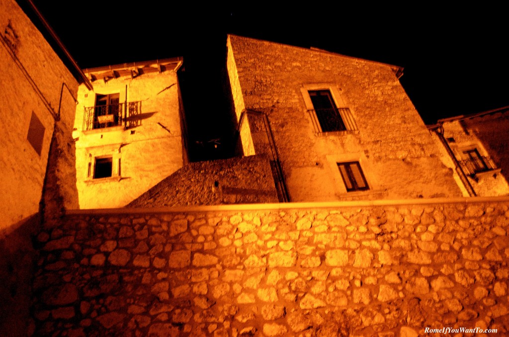 Santo Stefano at night.