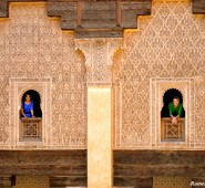 Seema and me in the Madersa Ben Youssef