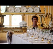 A shot from the movie, filmed in Palazzo Sacchetti's dining room. Photo: espresso.repubblica.it.